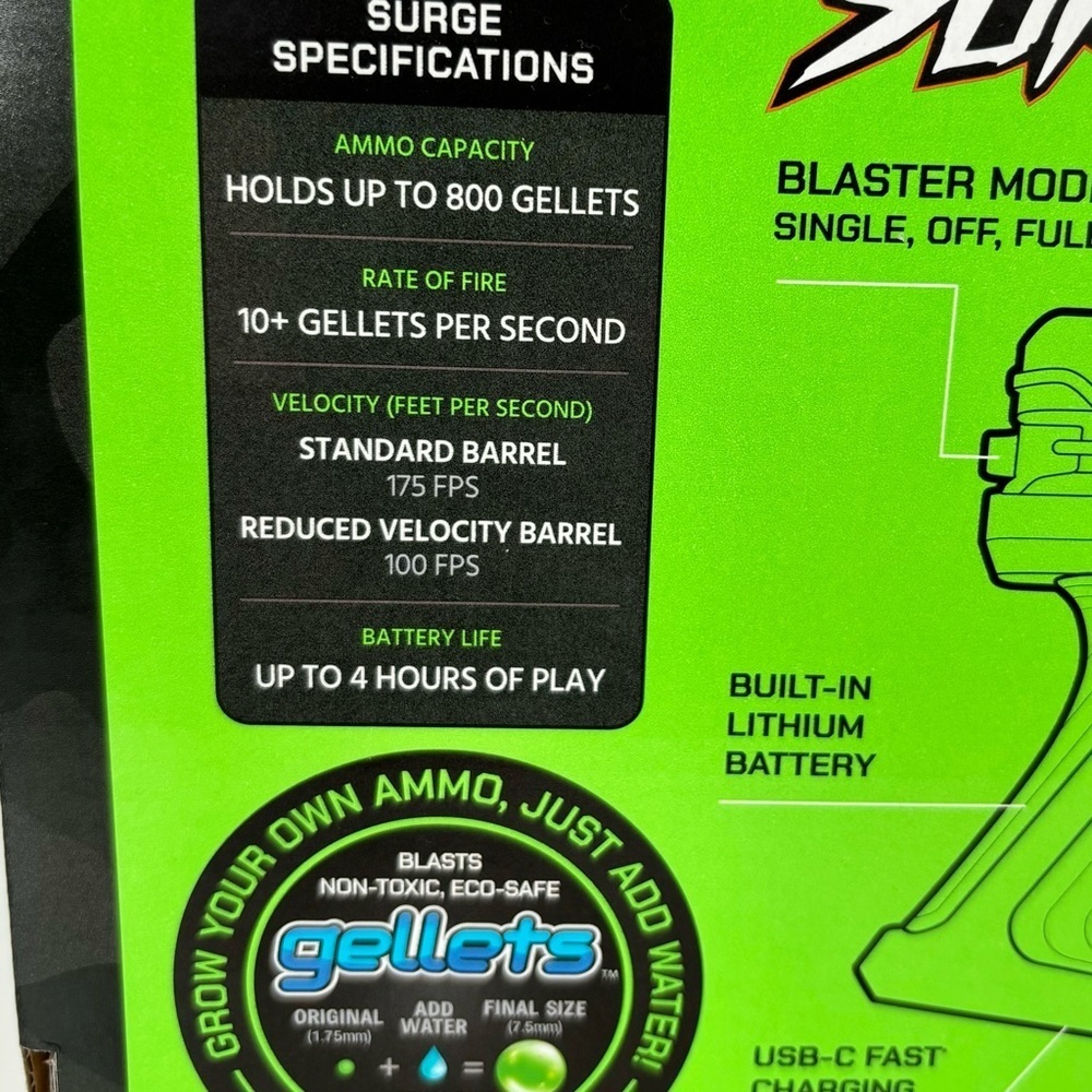 Gel Blaster Surge Water Blaster (GBS001) Includes 10,000 Gellets - Picture 3 of 6